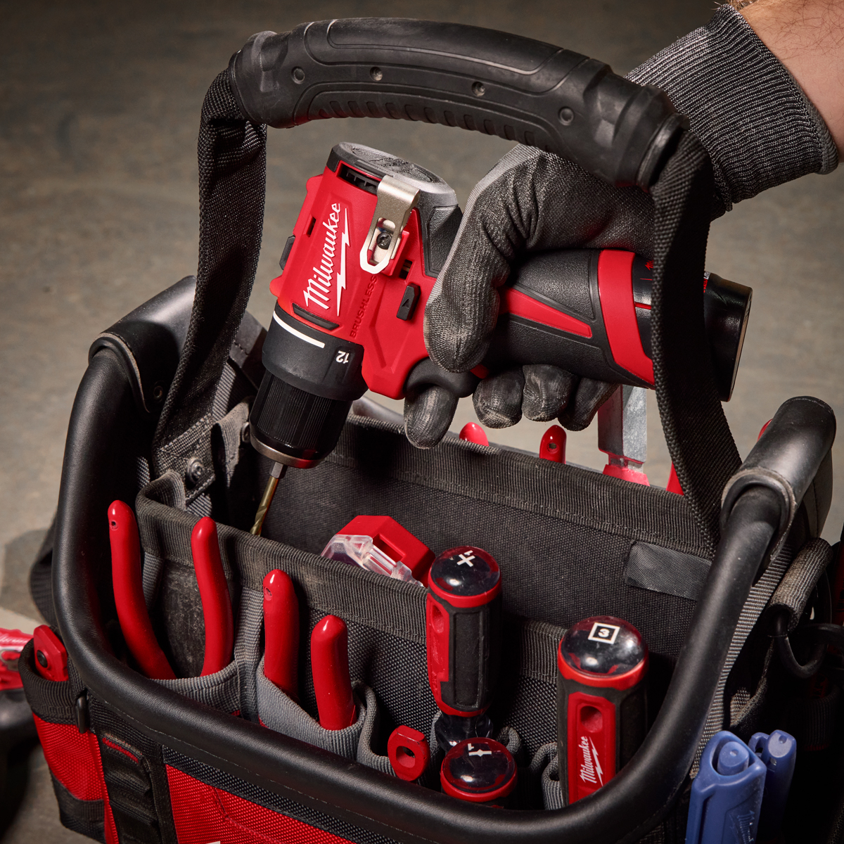 Milwaukee M12BLPDRC-0C Brushless Compact Percussion Drill/Driver Body Only with Free Case